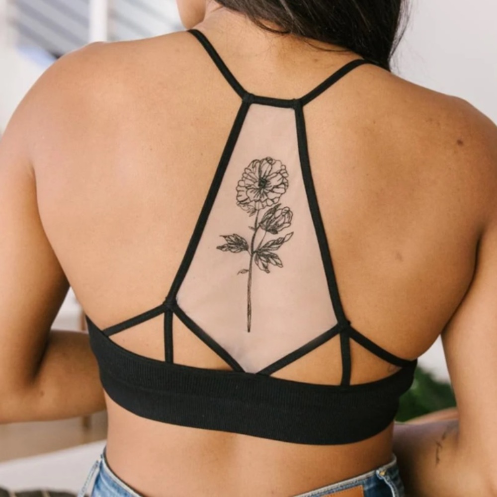TATTOO MESH BRALETTE